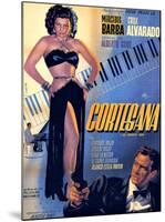 Classic Mexican Movie: Courtesana with Mecedes Barba-null-Mounted Giclee Print