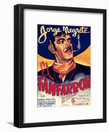 Classic Mexican Movie: El Fanfarron with Jorge Megrete-null-Framed Giclee Print