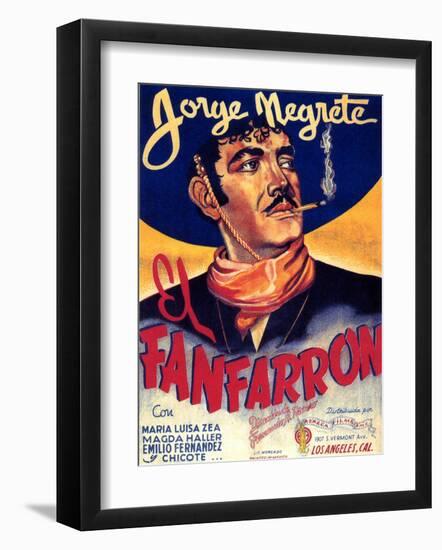 Classic Mexican Movie: El Fanfarron with Jorge Megrete-null-Framed Giclee Print
