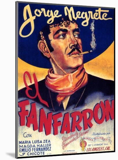 Classic Mexican Movie: El Fanfarron with Jorge Megrete-null-Mounted Giclee Print