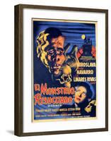 Classic Mexican Movie: El Monstruo Resucitado-null-Framed Giclee Print