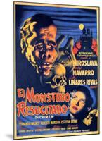 Classic Mexican Movie: El Monstruo Resucitado-null-Mounted Giclee Print