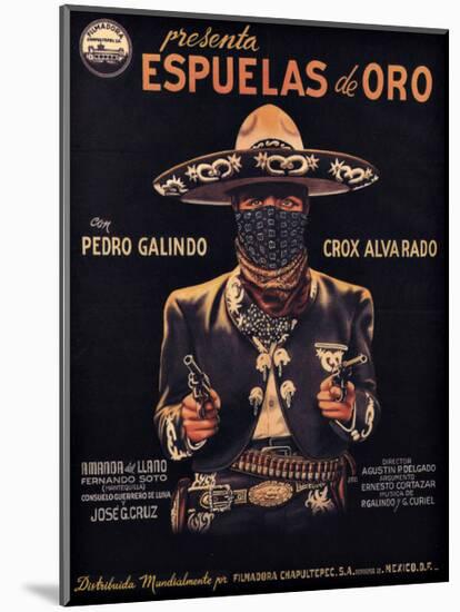 Classic Mexican Movie: Espuelas-null-Mounted Giclee Print