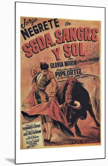 Classic Mexican Movie: Sedasangre-null-Mounted Giclee Print