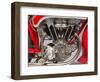 Classic Motorbike Motoborgo 500. Engine (Photo)-null-Framed Giclee Print