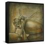 Classic Motorcyle-Pablo Rojero-Framed Stretched Canvas