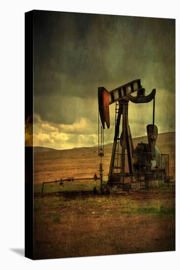 Classic Oil Rig, Central California-Vincent James-Stretched Canvas