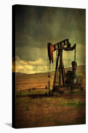 Classic Oil Rig, Central California-Vincent James-Stretched Canvas