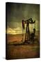 Classic Oil Rig, Central California-Vincent James-Stretched Canvas