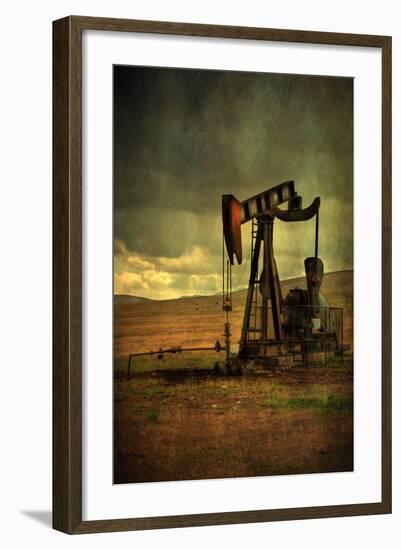 Classic Oil Rig, Central California-Vincent James-Framed Photographic Print