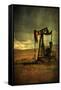 Classic Oil Rig, Central California-Vincent James-Framed Stretched Canvas