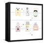 Classic Perfumes-Claire Huntley-Framed Stretched Canvas