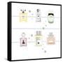 Classic Perfumes-Claire Huntley-Framed Stretched Canvas