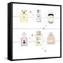 Classic Perfumes-Claire Huntley-Framed Stretched Canvas