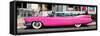 Classic Pink Cars of South Beach - Miami - Florida-Philippe Hugonnard-Framed Stretched Canvas