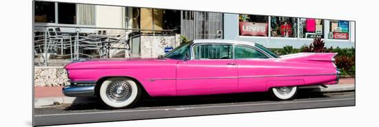 Classic Pink Cars of South Beach - Miami - Florida-Philippe Hugonnard-Mounted Photographic Print