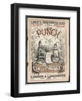 Classic Punch Cover with Mr. Punch and His Dog Toby-Richard Doyle-Framed Art Print