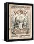 Classic Punch Cover with Mr. Punch and His Dog Toby-Richard Doyle-Framed Stretched Canvas