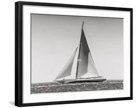 Classic racing sailboat-null-Framed Art Print