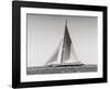 Classic racing sailboat-null-Framed Art Print