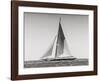 Classic racing sailboat-null-Framed Art Print