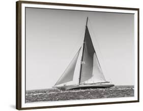 Classic racing sailboat-null-Framed Art Print