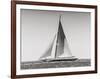 Classic racing sailboat-null-Framed Art Print