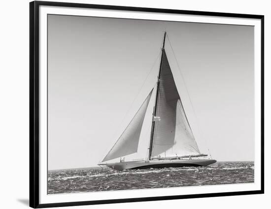 Classic racing sailboat-null-Framed Art Print