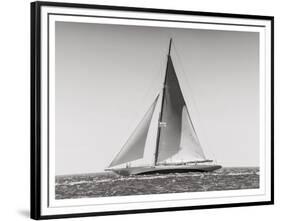 Classic racing sailboat-null-Framed Art Print