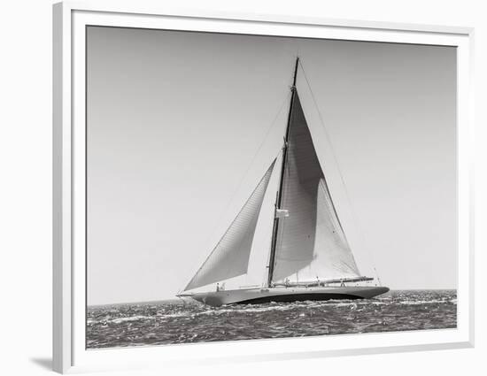 Classic racing sailboat-null-Framed Art Print