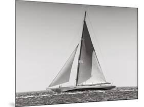 Classic racing sailboat-null-Mounted Art Print