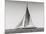 Classic racing sailboat-null-Mounted Art Print