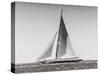 Classic racing sailboat-null-Stretched Canvas