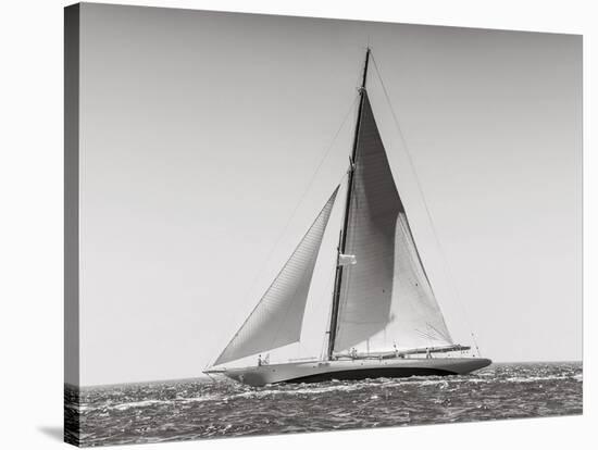 Classic racing sailboat-null-Stretched Canvas