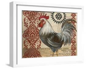 Classic Rooster II-Kimberly Poloson-Framed Art Print