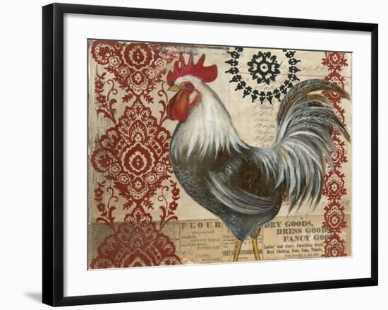 Classic Rooster II-Kimberly Poloson-Framed Art Print