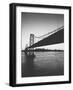 Classic San Francisco Bay Bridge in Black and White-null-Framed Photographic Print