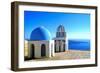 Classic Santorini Scene-Jeni Foto-Framed Photographic Print