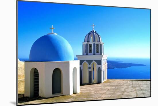 Classic Santorini Scene-Jeni Foto-Mounted Photographic Print