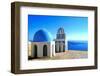 Classic Santorini Scene-Jeni Foto-Framed Photographic Print