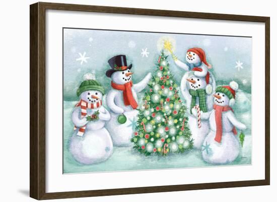 Classic Snowmen IV-Mary Urban-Framed Art Print