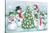 Classic Snowmen IV-Mary Urban-Stretched Canvas