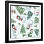 Classic Snowmen Step 01A-Mary Urban-Framed Art Print