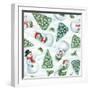 Classic Snowmen Step 01A-Mary Urban-Framed Art Print