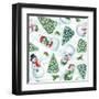 Classic Snowmen Step 01A-Mary Urban-Framed Art Print