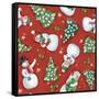 Classic Snowmen Step 01B-Mary Urban-Framed Stretched Canvas