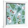 Classic Snowmen Step 01D-Mary Urban-Framed Art Print