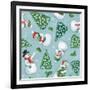 Classic Snowmen Step 01D-Mary Urban-Framed Art Print