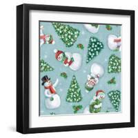 Classic Snowmen Step 01D-Mary Urban-Framed Art Print