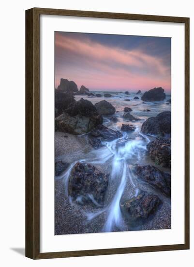 Classic Sonoma Sunset Seascape, California Coast-Vincent James-Framed Photographic Print